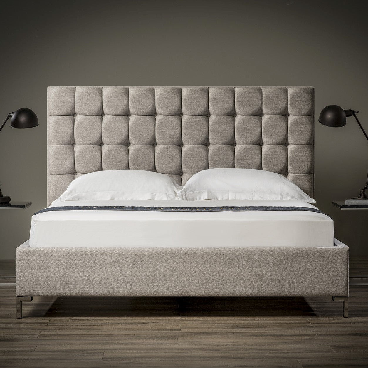 Mei tufted store upholstered standard bed